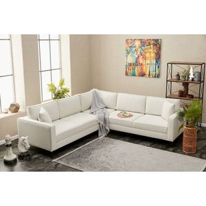 Rohová sedací souprava Berlin - Cream, Black obraz