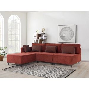 Rohová rozkládací pohovka Matris Left - Claret Red obraz