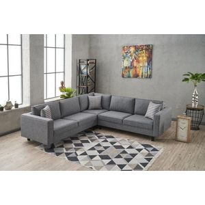 Rohová sedací souprava Kale Linen - Grey obraz