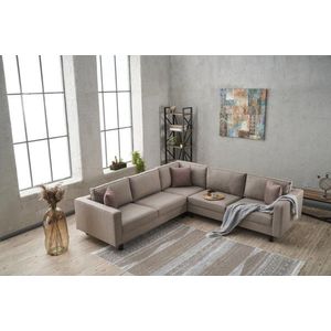 Rohová sedací souprava Kale Linen - Cream obraz