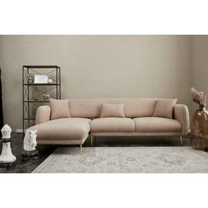 Rohová rozkládací pohovka Simena Left - Beige obraz