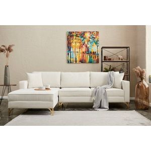 Rohová sedací souprava Berlin Left - Cream, Gold obraz