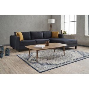 Rohová sedací souprava Kale Velvet Right - Anthracite obraz