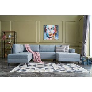 Rohová rozkládací pohovka Eris - Blue obraz