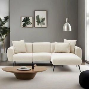 Rohová sedací souprava Side Right - Cream obraz