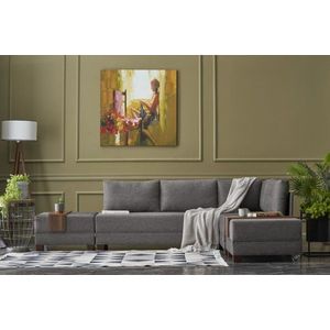 Rohová rozkládací pohovka Fly Corner Sofa Bed Right- Brown obraz