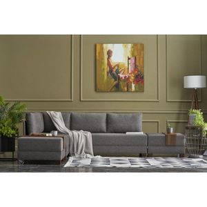 Rohová rozkládací pohovka Fly Corner Sofa Bed Left - Brown obraz