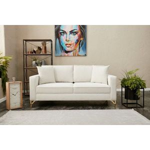 Dvoumístná pohovka Berlin - Cream, Gold obraz