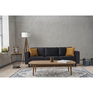 Trojmístná pohovka Kale Velvet - Anthracite obraz