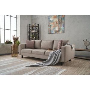Trojmístná pohovka Kale Linen - Cream obraz
