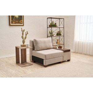 Rozkládací křeslo Perenna Linen Right - Cream obraz
