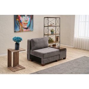 Rozkládací křeslo Perenna Chenille Right - Grey obraz