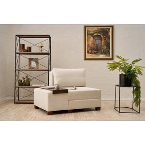 Rozkládací křeslo Perenna Chenille Left - Cream obraz