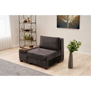 Rozkládací křeslo Perenna Chenille Left - Anthracite obraz