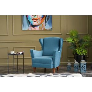 Křeslo ušák Lola Berjer - Turquoise obraz