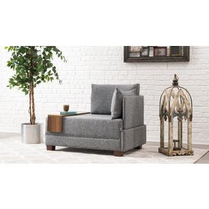 Křeslo / Jednomístná pohovka Fly Armchair Right - Grey obraz