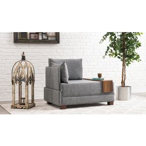 Křeslo / Jednomístná pohovka Fly Armchair Left - Grey obraz