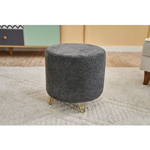 Puf Asmara Gabbana 3V-11 - Anthracite, Gold obraz