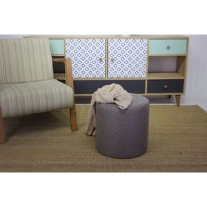 Taburet Silindir Puf - Anthracite obraz