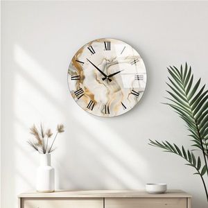 Dekorativní skleněné nástěnné hodiny Huhu338 - 40 x 40 obraz
