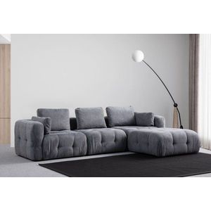 Rohová sedací souprava Amaris 3 Seater With Pouffe - Grey obraz