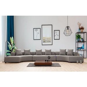 Rohová sedací souprava Gondol-3 (CHL-SOL-O3-CHL-SAĞ) - Grey obraz