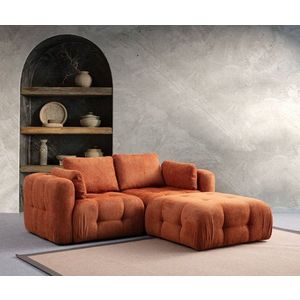 Rohová sedací souprava Amaris 2 Seater With Pouffe - Orange obraz