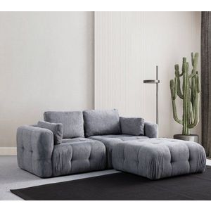 Rohová sedací souprava Amaris 2 Seater With Pouffe - Grey obraz