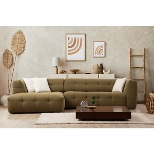 Rohová sedací souprava Cady 3 Seater Left - Khaki obraz