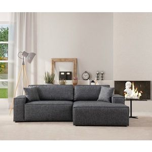 Rohová rozkládací pohovka Pırlo Corner Right - Dark Grey obraz