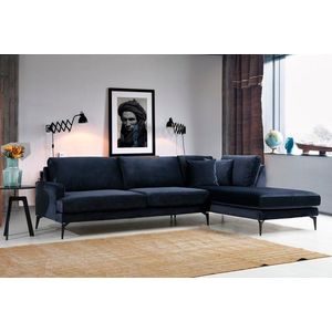 Rohová sedací souprava Papira Corner Right (L3+Chl) - Navy Blue obraz