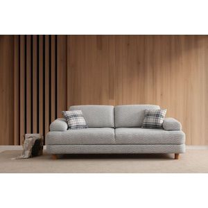 Trojmístná rozkládací pohovka Nice 3 Seater - Cream, Blue obraz