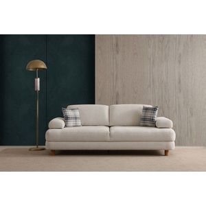 Trojmístná rozkládací pohovka Nice 3 Seater - Cream obraz