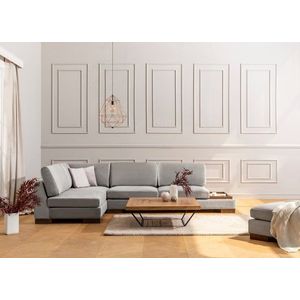 Rohová sedací souprava Tulip Corner Left Without Pouf - Light Grey obraz