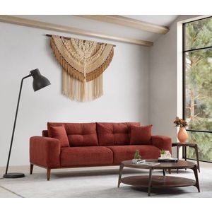 Trojmístná rozkládací pohovka Sinor 3 Seater - Tile Red obraz
