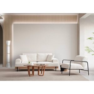 Trojmístná pohovka Eti Oak 3 Seater - White obraz