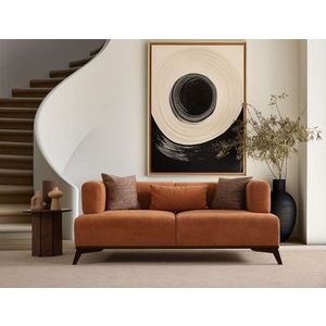 Dvoumístná pohovka Hera - Orange, Black obraz
