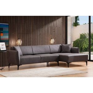 Rohová sedací souprava Belissimo Right - Dark Grey obraz