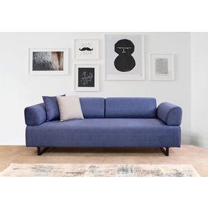 Trojmístná rozkládací pohovka Infinity with Side Table - Blue obraz