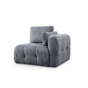 Křeslo / Jednomístná pohovka Amaris 1R - Grey obraz