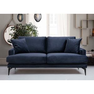 Dvoumístná pohovka Papira 2 Seater - Navy Blue obraz