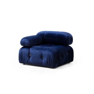Křeslo / Jednomístná pohovka Bubble L1 - Velvet Blue obraz