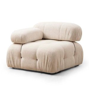 Křeslo / Jednomístná pohovka Bubble L1 - Cream Bouclette obraz