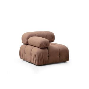 Křeslo / Jednomístná pohovka Bubble L1 - Brown Bouclette obraz