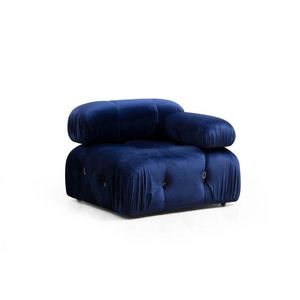 Křeslo / Jednomístná pohovka Bubble 1R - Velvet Blue obraz