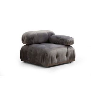 Křeslo / Jednomístná pohovka Bubble 1R - Grey obraz