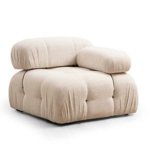 Křeslo / Jednomístná pohovka Bubble 1R - Cream Bouclette obraz