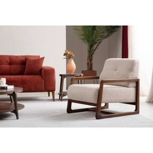 Křeslo ušák Athena Bergere - Beige obraz