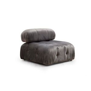Křeslo / Jednomístná pohovka Bubble O1 - Grey obraz