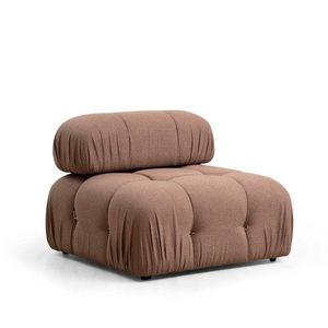 Křeslo / Jednomístná pohovka Bubble O1 - Brown Bouclette obraz